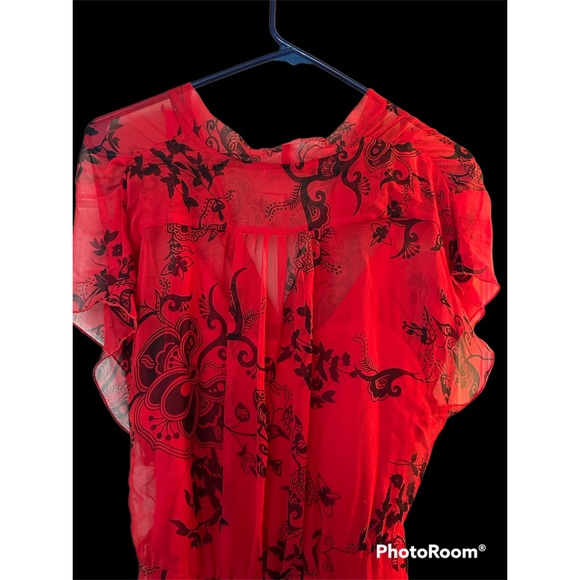 Jonathan Martin NWT Red Washable Silk Dress, Size 10. - Picture 2 of 6